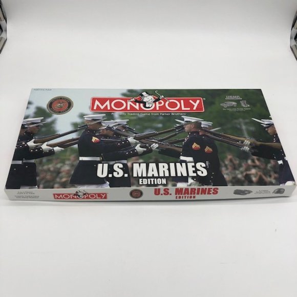 Hasbro Other - Collectible, near vintage 2005 USAopoly Monopoly U.S. Marines Edition (Mint)